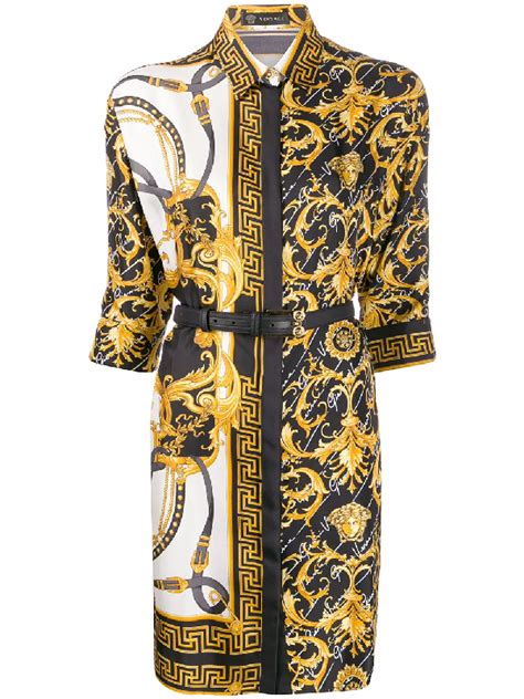 versace baroque print dresses.